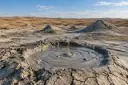 Азербайджанан латтан вулканийн ландшафтийн мотивца диллина сурт · иллюстраци