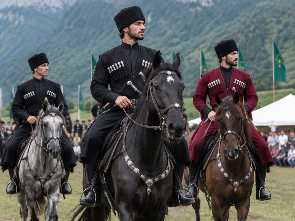 Всадники в черкесках — конная традиция кабардинцев