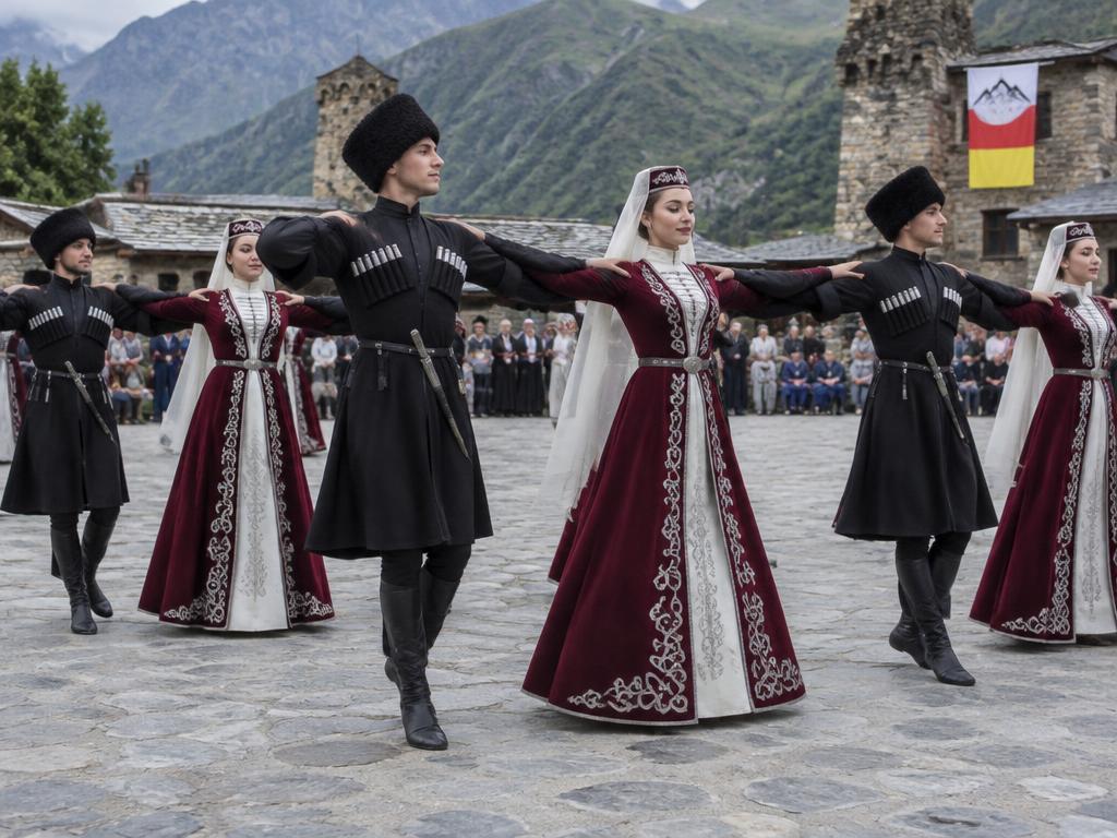 Осетинский симд — торжественный хороводный танец